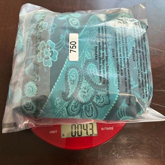 Cinema Etoile Vintage Blue Hipster Y2K Paisley Semi Sheer Ruffle Dress Size L - Picture 14 of 14